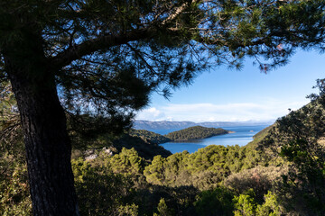 coastline national park Mljet islands, Croatia