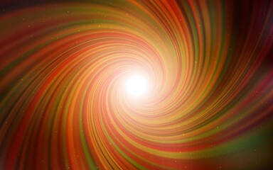 Obraz premium Dark Orange vector pattern with night sky stars. Space stars on blurred abstract background with gradient. Pattern for astrology websites.