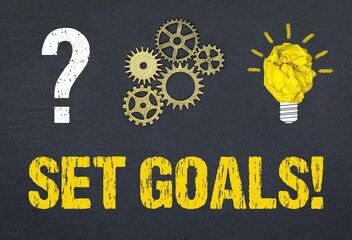 Obraz premium Set Goals! 