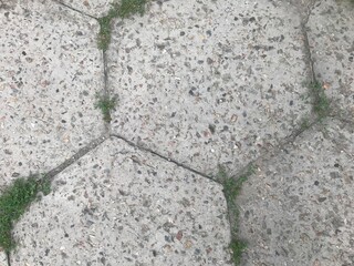 Obraz premium background texture of old paving tiles in the form of large hexagonal