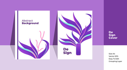 vector illustration of an abstract floral background elegant purple