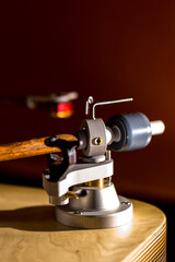 Tonearm of the hi-fi gramophone