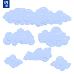 Cloud element vector illustration. Sky concept background