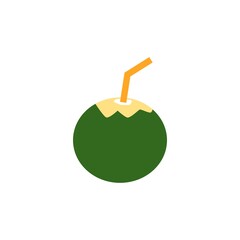 young coconut vector design template illustration
