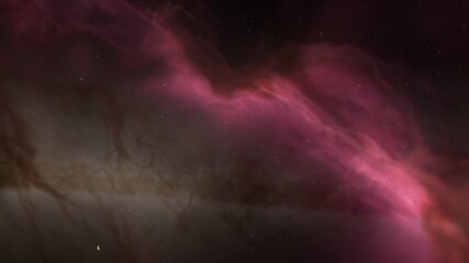 Cosmic landscape, beautiful science fiction wallpaper with endless deep space. 3D render