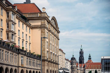 Fototapeta premium antique building view in Dresden, Germany