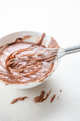 chocolate cake with spoon