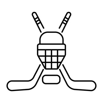 Hockey icon vector illustration photo