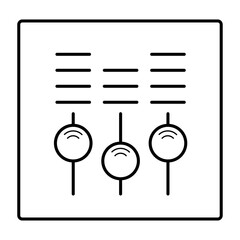 adjustment knobs icon vector illustration