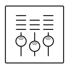 adjustment knobs icon vector illustration