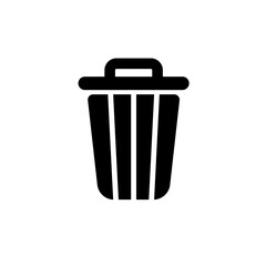 Trash Icon Vector Illustration in Trendy Flat Design