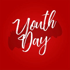 Creative illustration,banner or poster for International Youth day.