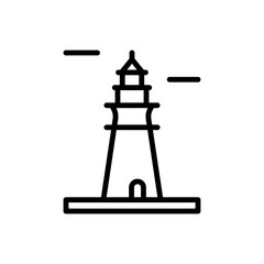 Navigational, lighthouse icon. Simple line, outline vector elements of pharos icons for ui and ux, website or mobile application