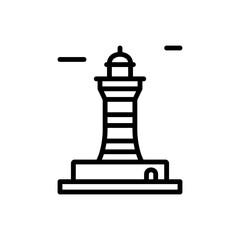 Navigational, lighthouse icon. Simple line, outline vector elements of pharos icons for ui and ux, website or mobile application