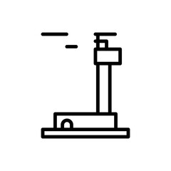 Navigational, lighthouse icon. Simple line, outline vector elements of pharos icons for ui and ux, website or mobile application