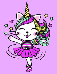 UNICORNIO BALLET ESTRELLITAS