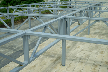 Details and elements of the stage podium