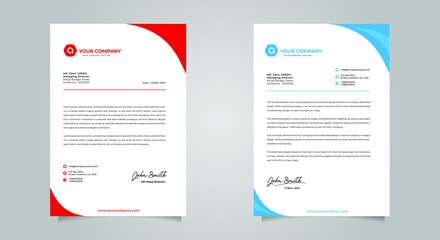 Abstract Letterhead Design Modern Business Letterhead Design Template