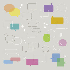 吹き出し / vector eps 