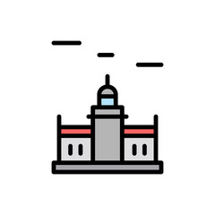 Monument, lighthouse icon. Simple color with outline vector elements of pharos icons for ui and ux, website or mobile application