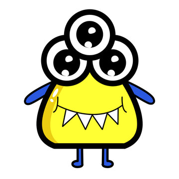 recommend clip art: illustration vector of cartoon monster character