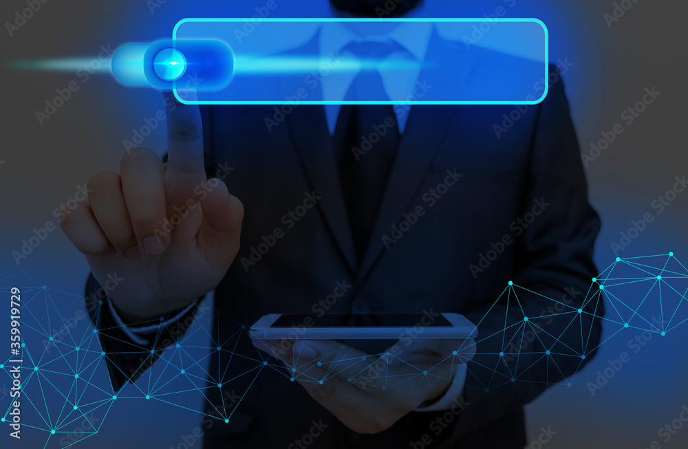 Poster graphics padlock for web data information security application system
