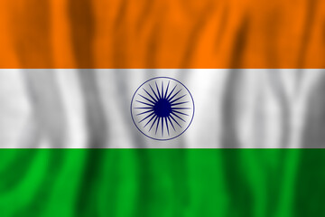 India concept with India flag background. Travel and learn hindi language