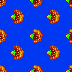 seamless pattern with butterflies Seamless abstract geometrical pattern with yellow background.