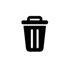 Trash Icon Vector Illustration in Trendy Flat Design