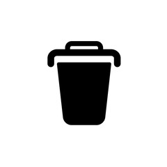 Trash Icon Vector Illustration in Trendy Flat Design