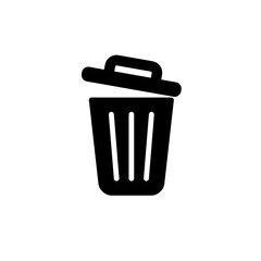 Trash Icon Vector Illustration in Trendy Flat Design
