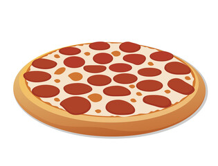 One serving of pizza with sausage topping