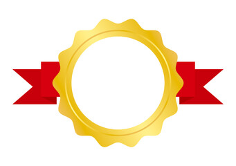 金色のランキングアイコン・ラベル・フレーム