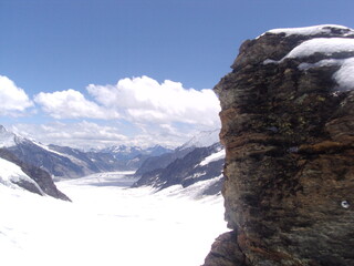 Snow Covered Mountain Glacier