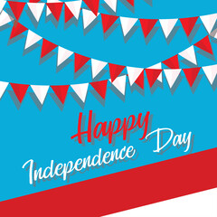 Obraz premium Malaysia Celebrating Happy independence day. Vector Illustration