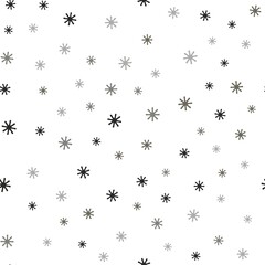 Light Gray vector seamless background with xmas snowflakes. Colorful snowflakes with gradient on abstract background. Pattern for trendy fabric, wallpapers.