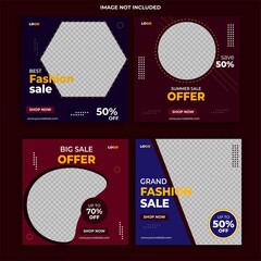 Fashion Sale Banner post design for social Media 