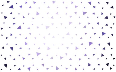 Light Purple vector  gradient triangles pattern. Colorful illustration in polygonal style with gradient. A completely new design for your leaflet.