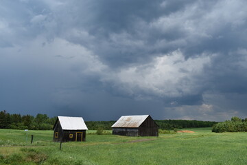 A barn after the storm