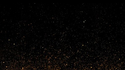 4K Gold glitter background with sparkle shine light. - Powered by Adobe