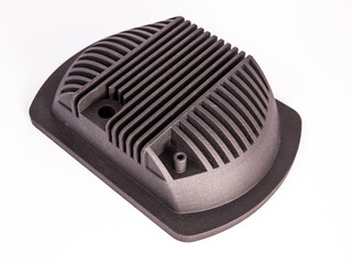 Commercial brand new 3D printed technology creating products for the automotive industry cheap strong plastic for old car parts rear headlamp cover for retro vintage vehicle isolated white background