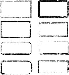 Grunge post Stamps Collection,  Banners, Insignias , Logos, Icons, Labels and Badges Set . vector distress textures.blank shapes.