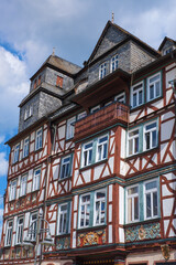 Fototapeta na wymiar Wonderful historic half-timbered houses in the Taunus / Germany in Hesse