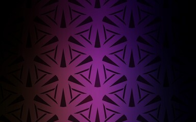 Dark Purple, Pink vector background with polygonal style. Glitter abstract illustration with triangular shapes. Pattern for booklets, leaflets