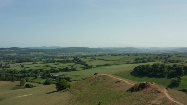 Hope Bowdler battlestones area of Caer Caradoc in the Shropshire Hills