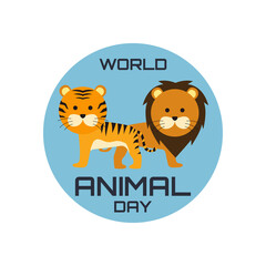	
World Animal Day. Vector Illustration	
