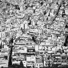 Residential area of Athens City