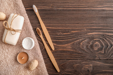 Natural dental products, ecological concept