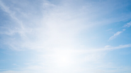 Fototapeta premium Blue sky with cloud bright ,Eyes are comfortable to look, Vacationing in the summer at Phuket Thailand.