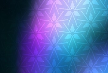 Dark Pink, Blue vector background with polygonal style. Modern abstract illustration with colorful triangles. Modern template for landing page.